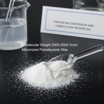 Peso molecular 2000-3000 Gmol Polietileno Micronizado Cera Polvo blanco que mejora las propiedades de dispersión y lubricación
